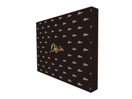 Straight fabric pop up displays